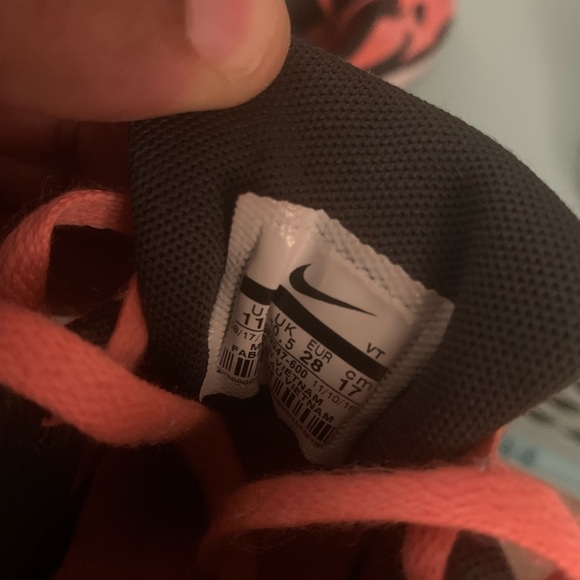 Orange/Peach & light blue/pink Nike Air Max size 11c - Picture 4 of 4